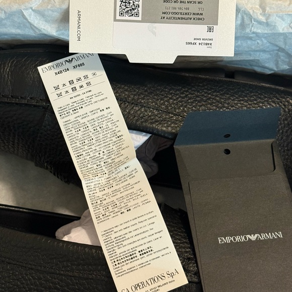 Emporio Armani Driving Moccasins
Black Grained Leather main image 13